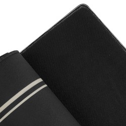 Poker mat "OLD FASHIONED BLACK" - 180 x 90 - neoprene jersey - edged