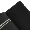 Tapis de poker "OLD FASHIONED BLACK" - 180 x 90 - jersey néoprène - galonné