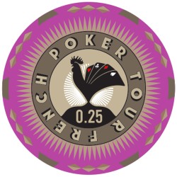 French Poker Tour 0.25 poker chip - ceramic - 10g - sold individually