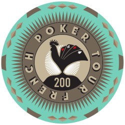 Pokerchip "FRENCH POKER TOUR 200" - aus Keramik - 10g - wird einzeln verkauft