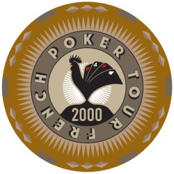 żeton do pokera "FRENCH POKER TOUR 2000" - z ceramiki - 10g - sprzedawany pojedynczo