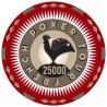 Ficha de pôquer "FRENCH POKER TOUR 25000" - em cerâmica - 10g - vendido individualmente