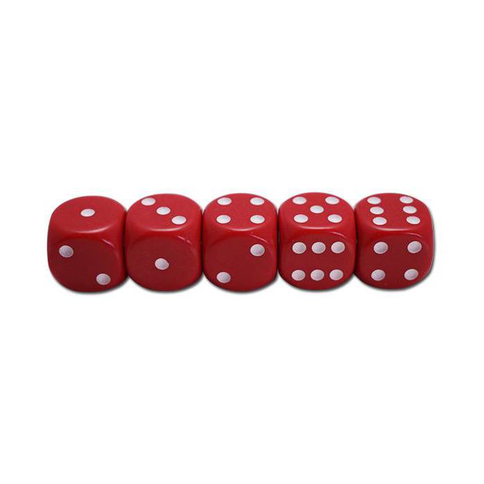 Set de 5 dés Rouges Entrée de Gamme