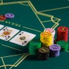Tapete de poker "OLD FASHIONED SQUARE XL" - 100 x 100 cm x 2mm - neoprene de jersey