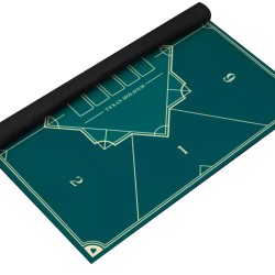Poker-Teppich "OLD FASHIONED SQUARE XL" - 100 x 100 cm x 2mm - Neopren-Jersey