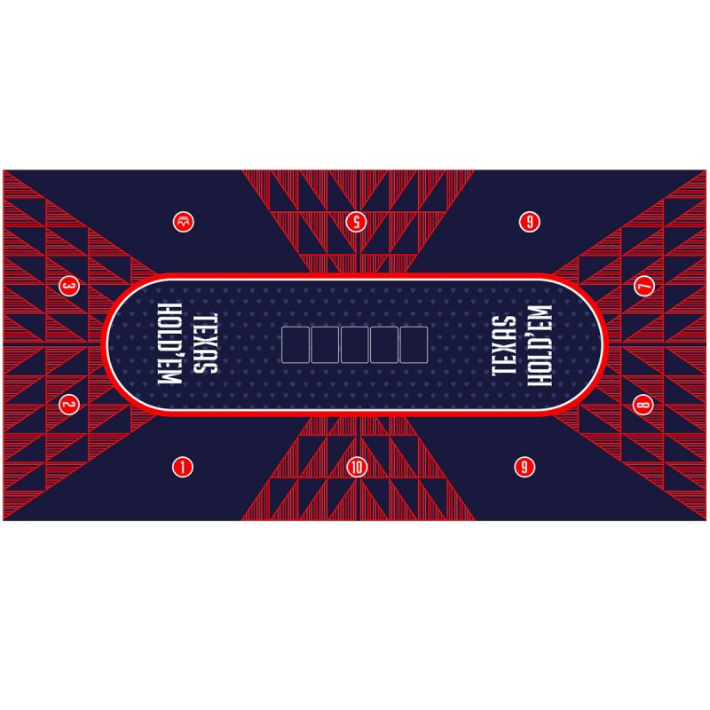 "Poker mat "GEOMETRIKS XL" - 200 x 100 cm x 3mm - neoprene jersey"