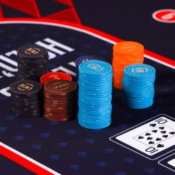 Tapis de poker "GEOMETRIKS XL" - 200 x 100 cm x 3mm- jersey néoprène
