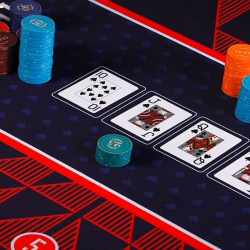 "GEOMETRIKS XL" poker mat - 200 x 100 cm x 3mm - neoprene jersey