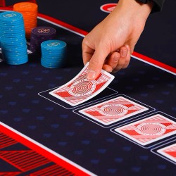 Tappeto da poker "GEOMETRIKS XL" - 200 x 100 cm x 3 mm - jersey in neoprene.
