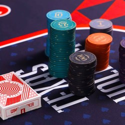 Tappeto da poker "GEOMETRIKS XL" - 200 x 100 cm x 3 mm - jersey in neoprene.