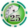 Fichas de póker "YING YANG 25" - en ABS con inserto metálico - rollo de 25 fichas - 11,5 g