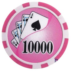 "Poker chips 'YING YANG 10000' - in ABS with metal insert - roll of 25 chips - 11.5 g"