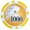 Fichas de poker "YING YANG 1000" - em ABS com inserção metálica - rolo de 25 fichas - 11,5 g