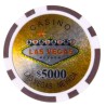 Pokerchips "LASER WELCOME LAS VEGAS 5000" - in ABS met metalen inleg – rol van 25 chips – 11,5 g