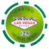 Pokerchips "WELCOME LAS VEGAS 25" - in ABS mit Metalleinsatz - 25 Chips pro Rolle - 11,5 g
