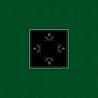 Pokerteppich "VICTORIAN VERT" - quadratisch - 2 Größen - 0/8 Spieler - Neopren-Jersey