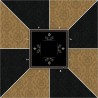 "Poker Mat "VICTORIAN BROWN" - square - 2 sizes - 0/8 players - neoprene jersey"