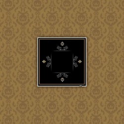 Tappeto da Poker "VICTORIAN MARRON" - quadrato - 2 dimensioni - 0/8 giocatori - jersey in neoprene
