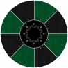 "Poker Mat "VICTORIAN GREEN" - round - 3 sizes - 0/8/10 players - neoprene jersey"