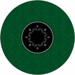 Pokerbord "VICTORIAN GREEN" - rundt - 3 storlekar - 0/8/10 spelare - neopren jersey