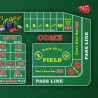Dywanek do craps "KLASYK ZIELONY" - 130 x 80 cm - neoprenowa dzianina