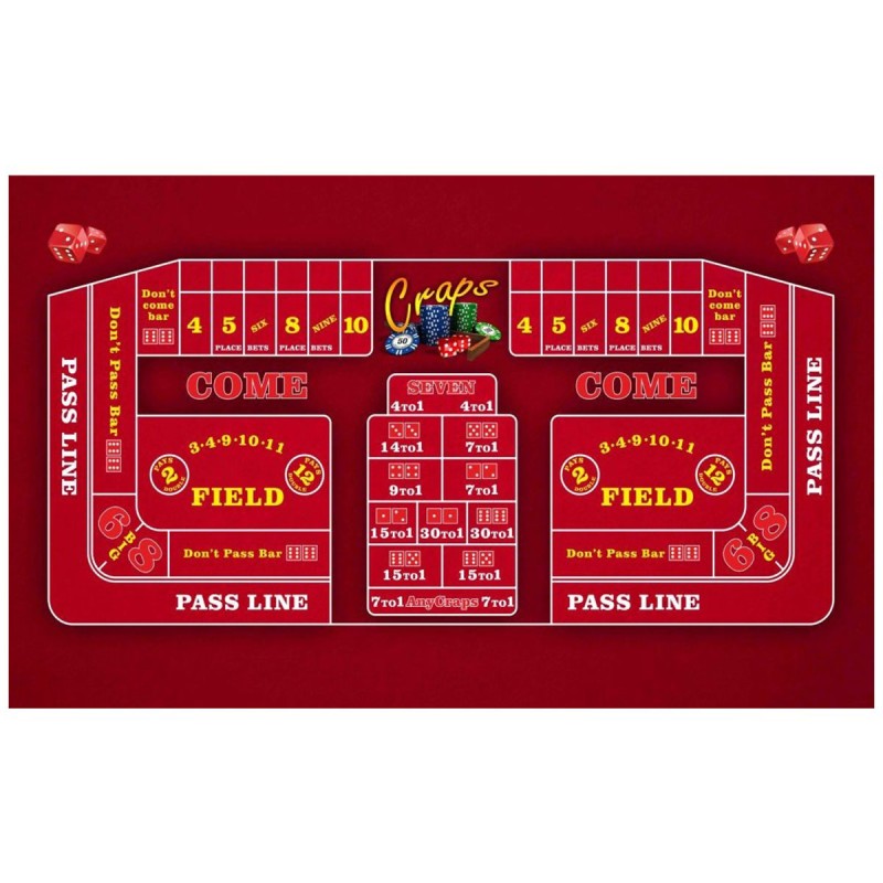 Spielmatte "CLASSIC ROT" - 130 x 80 cm - Neopren-Jersey