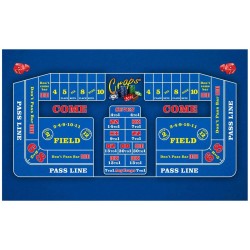 Craps mat "CLASSIC BLUE" -...