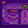 "Craps-matta "KLASSISK VIOLETT" - 130 x 80 cm - neoprenjersey"