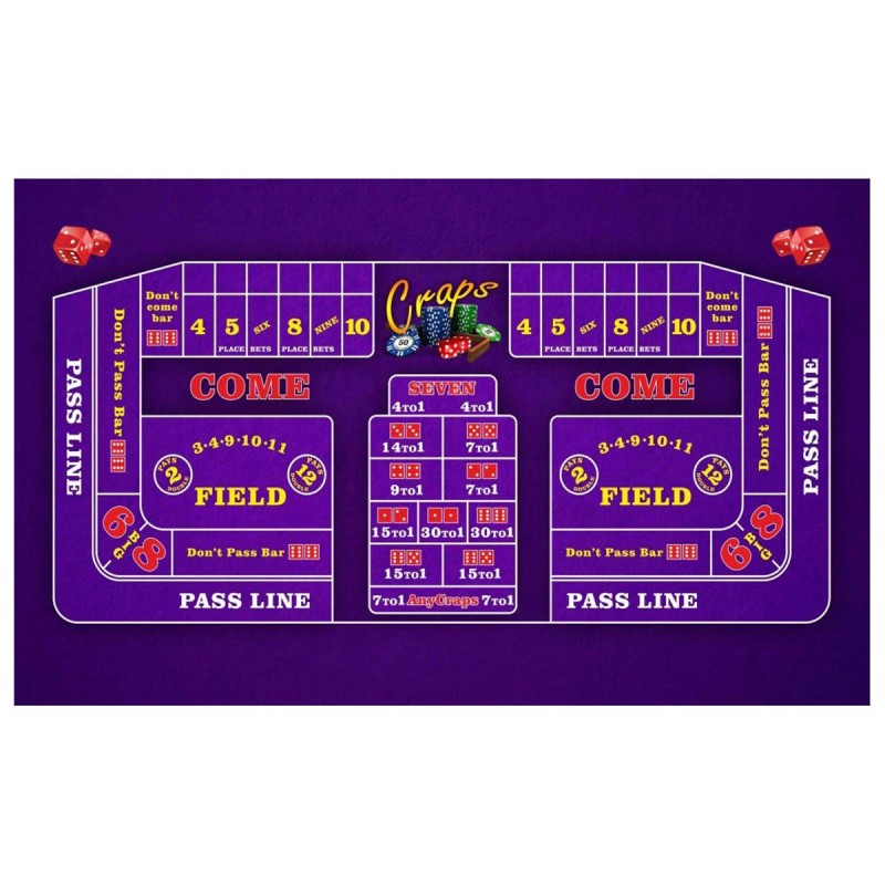 Tappeto da gioco "CLASSIC VIOLET" - 130 x 80 cm - in neoprene jersey