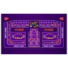 Tapete de dados "CLASSIC VIOLET" - 130 x 80 cm - tela de neopreno