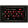 Franse roulette tafelkleed "MODERNE ZWART" - 130 x 80 cm - rechthoekig - neopreen jersey