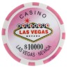 Poker chips "WELCOME LAS VEGAS 10000" - ABS with metal insert - roll of 25 chips - 11.5g