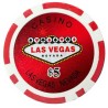 Jetons de poker "WELCOME LAS VEGAS 5" - en ABS avec insert métallique – rouleau de 25 jetons  – 11,5 g