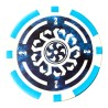 Pokerchips "CELTIK 2" - 12g - i ABS med metallinsats - i rullar om 25 chips