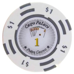 Poker chip "CHIPS PALACE 1" - made of clay composite with metal insert - 14g - sold individually