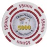 Pokerfiches "CHIPS PALACE 5000" - van klei composiet met metalen inzet - 14g - te koop per stuk