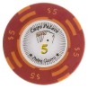 "CHIPS PALACE 5" poker chip - made of clay composite with metal insert - 14g - sold individually
