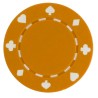 Fichas de pôquer "SUITED ORANGE" - em ABS com inserção metálica - rolo de 25 fichas - 11,5 g.