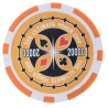 Fichas de pôquer "ULTIMATE POKER CHIPS 20000" - em ABS com inserção metálica - rolo de 25 fichas - 11,5 g.