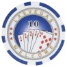 Pokerchips "ROYAL FLUSH 10" - aus ABS mit Metalleinlage - 25 Stück pro Rolle - 11,5 g