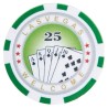 Fichas de pôquer "ROYAL FLUSH 25" - em ABS com inserção metálica - rolo de 25 fichas - 11,5 g