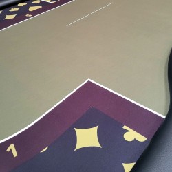 Toernooi pokertafel "GOLD" - inklapbare poten - dealerpositie - 10 spelers