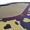 Tavolo da poker da torneo "GOLD" - gambe pieghevoli - posizione del dealer - 10 giocatori