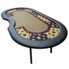 Toernooi pokertafel "GOLD" - inklapbare poten - dealerpositie - 10 spelers
