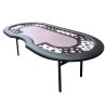 StÃ³Å‚ do pokera turniejowego "BLACK" - skÅ‚adane nogi - miejsce dla rozdajÄ…cego - 10 graczy