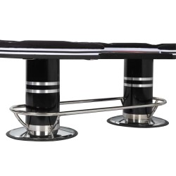 POKERTAFEL "ECLIPSE" - met LED - XL 9 spelers + dealer - dropbox