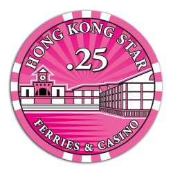 Pokermarker "HONG KONG STAR 0,25" - i keramik - 10g
