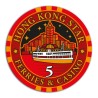 Poker chip "HONG KONG STAR 5" - ceramic - 10g