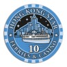 Poker chip "HONG KONG STAR 10" - ceramic - 10g