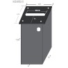 Drop Box "HOME STYLE" - para mesa de casino - de metal
